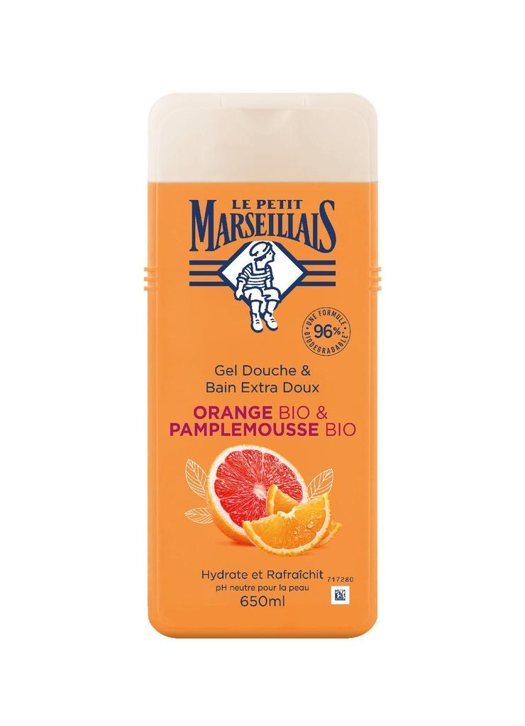 Le Petit Marseillais żel pod prysznic i do kąpieli grejpfrut bio/pomarańcza bio - 650 ml