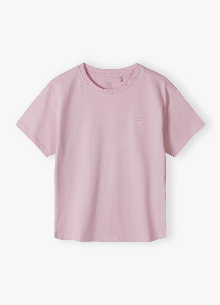 Różowy t-shirt dziewczęcy - Limited Edition