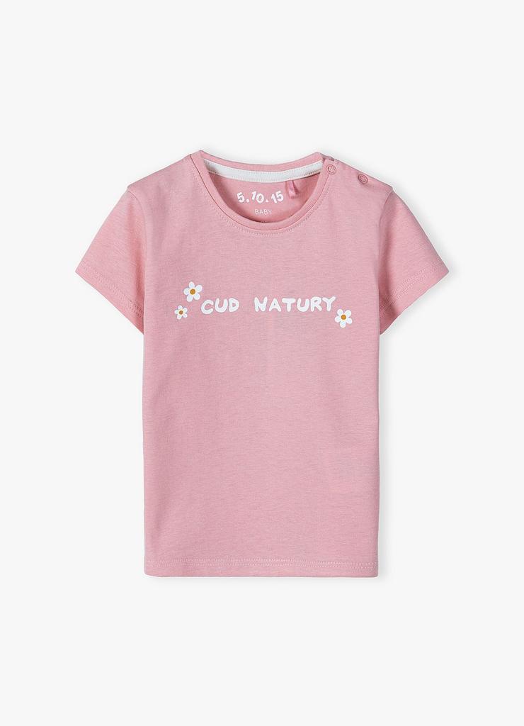 Bawełniany T-shirt dla niemowlaka - Cud natury