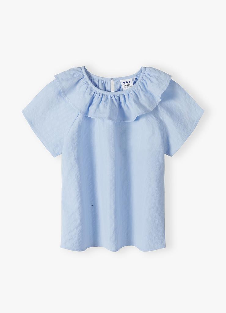 Niebieska bluzka koszulowa dla dziewczynki - Limited Edition
