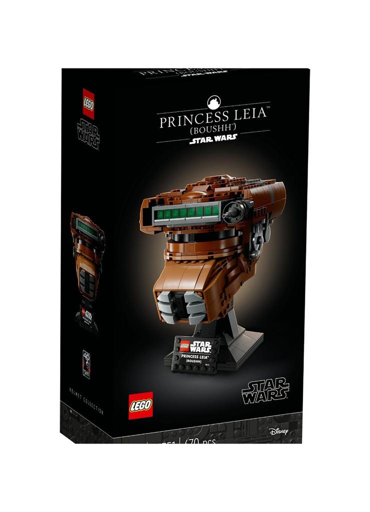 Klocki LEGO Star Wars 75351 Hełm księżniczki Lei - 670 elementów, wiek 18 +