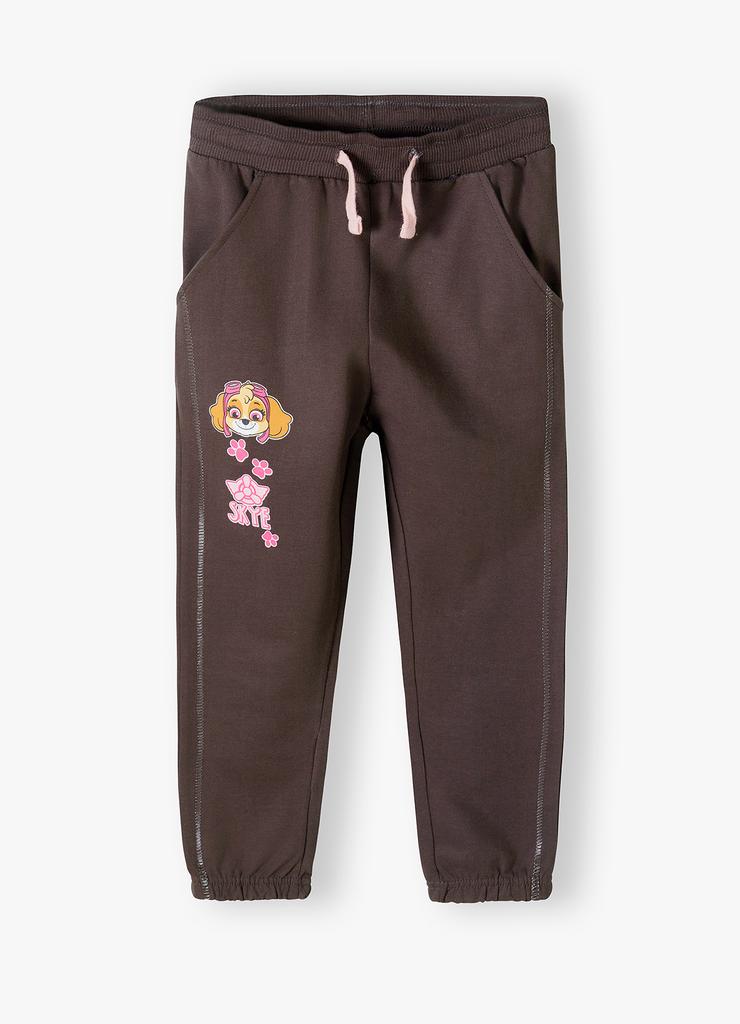 Szare spodnie dresowe dla dziewczynki Psi Patrol