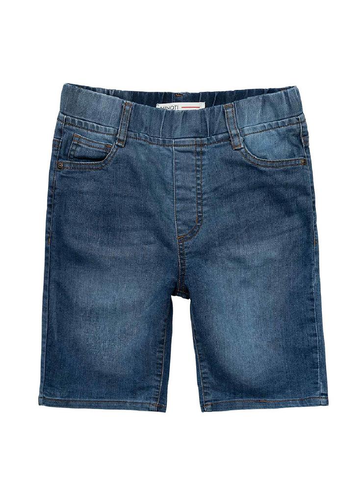 Jeansowe krótkie spodenki z elastyczną talią dla chłopca