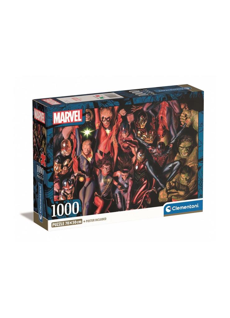 Puzzle 1000 elementów Compact Marvel The Avengers