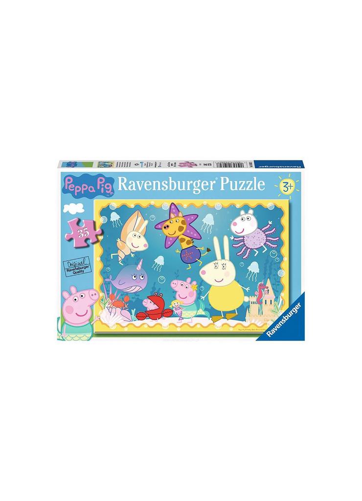 Puzzle dla dzieci 2D: Świnka Peppa. Podwodny świat - 35 elementów - 3+
