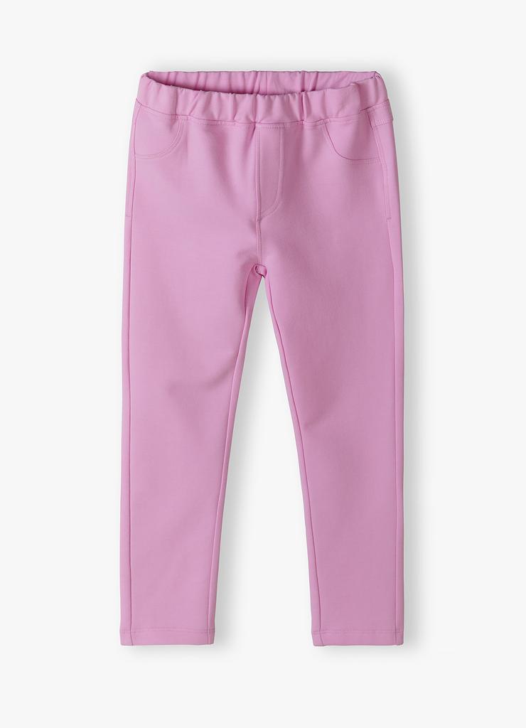 Różowe spodnie dziewczęce - tregginsy 5.10.15.