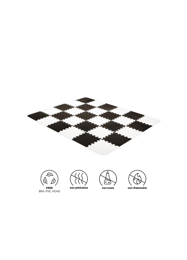 Kinderkraft Mata piankowa puzzle LUNO - czarno biała