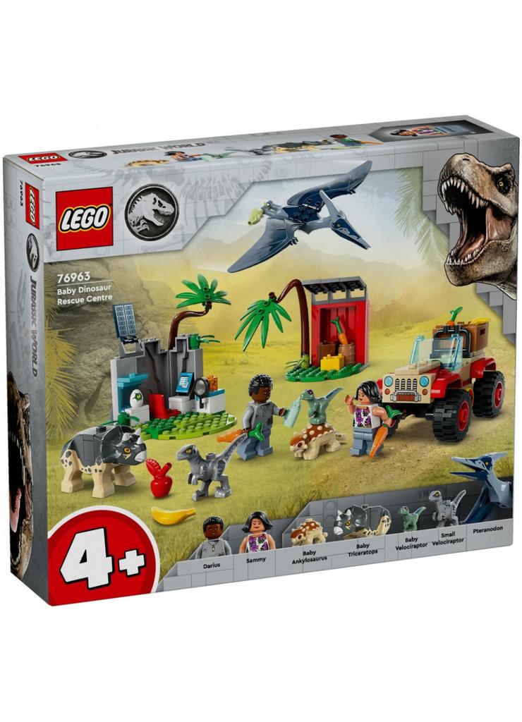 LEGO Klocki Jurassic World 76963 Centrum ratunkowe dla małych dinozaurów