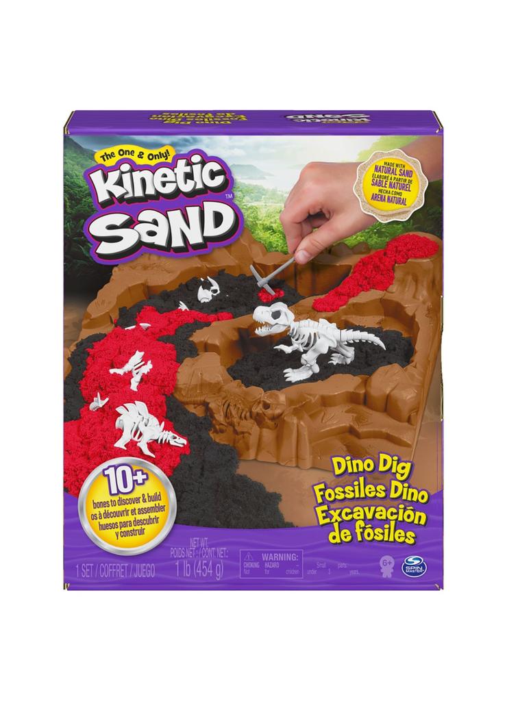 Kinetic sand - wykopalisko dinozaurów, zestaw piasku kinetycznego z akcesoriami