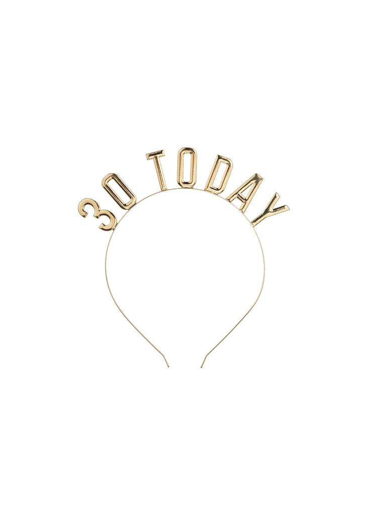 Opaska "30 Today" złota