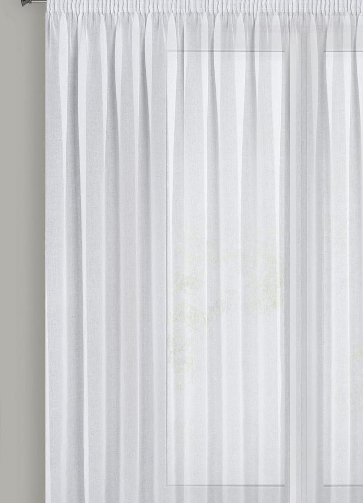 Firana gotowa Elpidia na taśmie 350x250 cm - biała