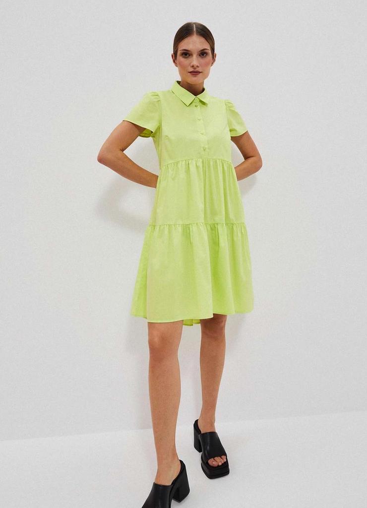 Koszulowa sukienka neonowa