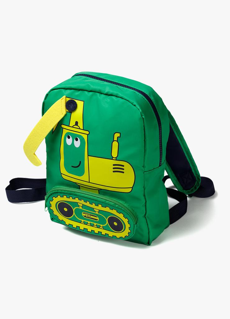 Plecak dla przedszkolaka z koparką - zielony 5.10.15.