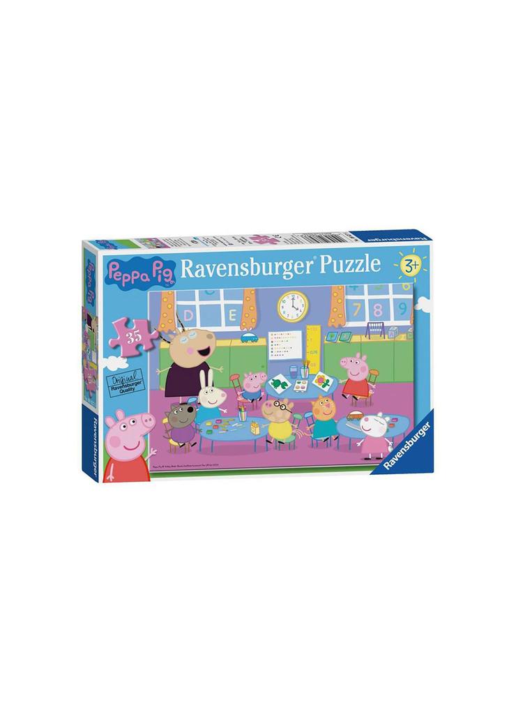 Puzzle dla dzieci 2D Świnka Peppa i cała klasa - 35 elementów - wiek 3+