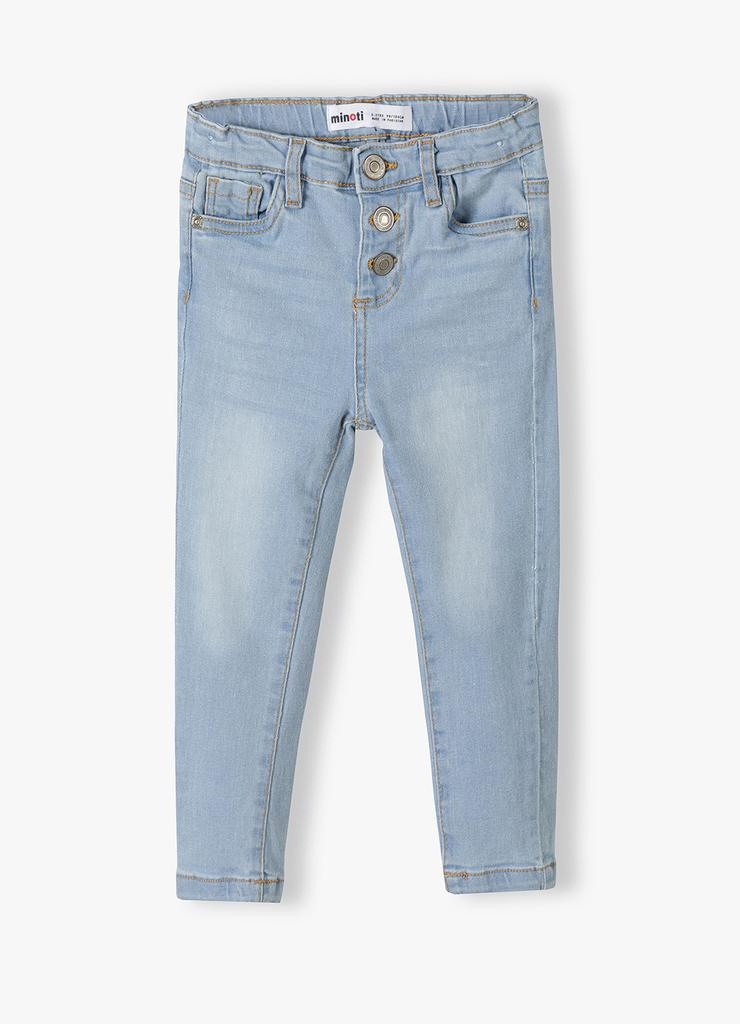 Jasnoniebieskie spodnie jeansowe skinny dla dziewczynki
