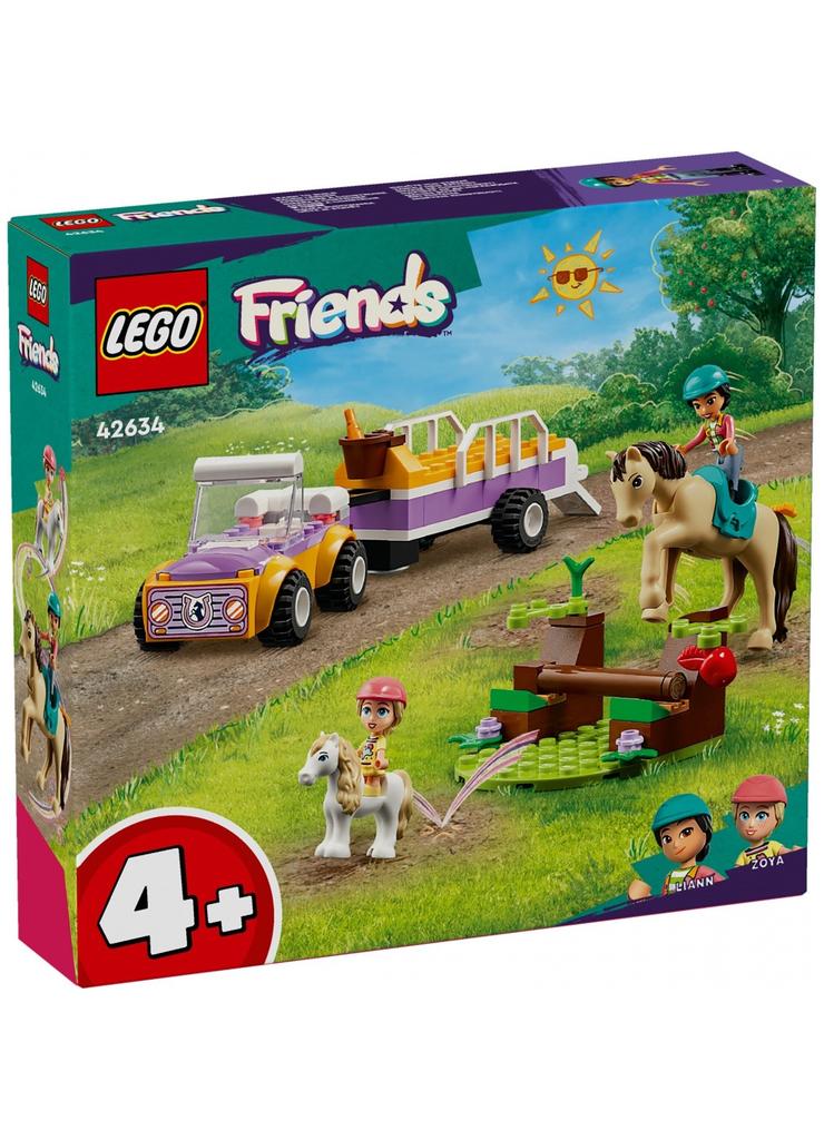 LEGO Klocki Friends 42634 Przyczepka dla konia i kucyka