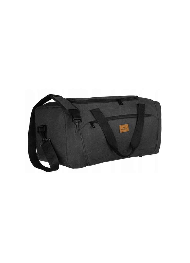 Pojemna torba sportowo-podróżna z poliestru — Rovicky czarna