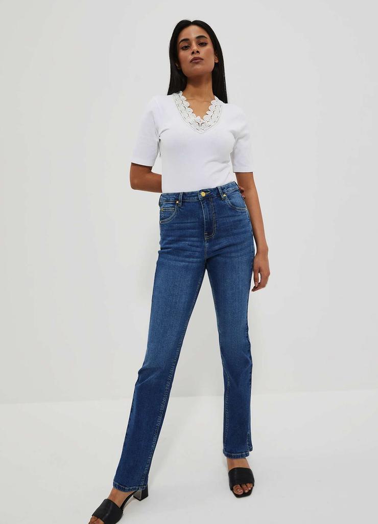 Spodnie damskie jeansowe typu flare