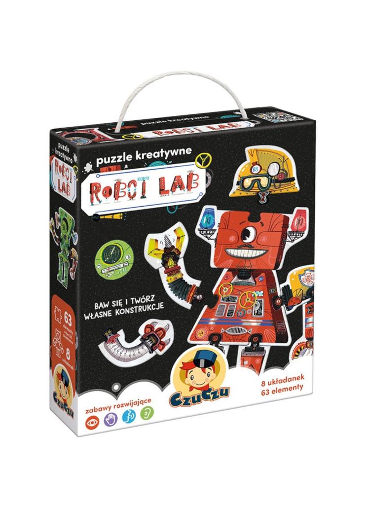 Puzzle kreatywne 63 elementy - Robot Lab