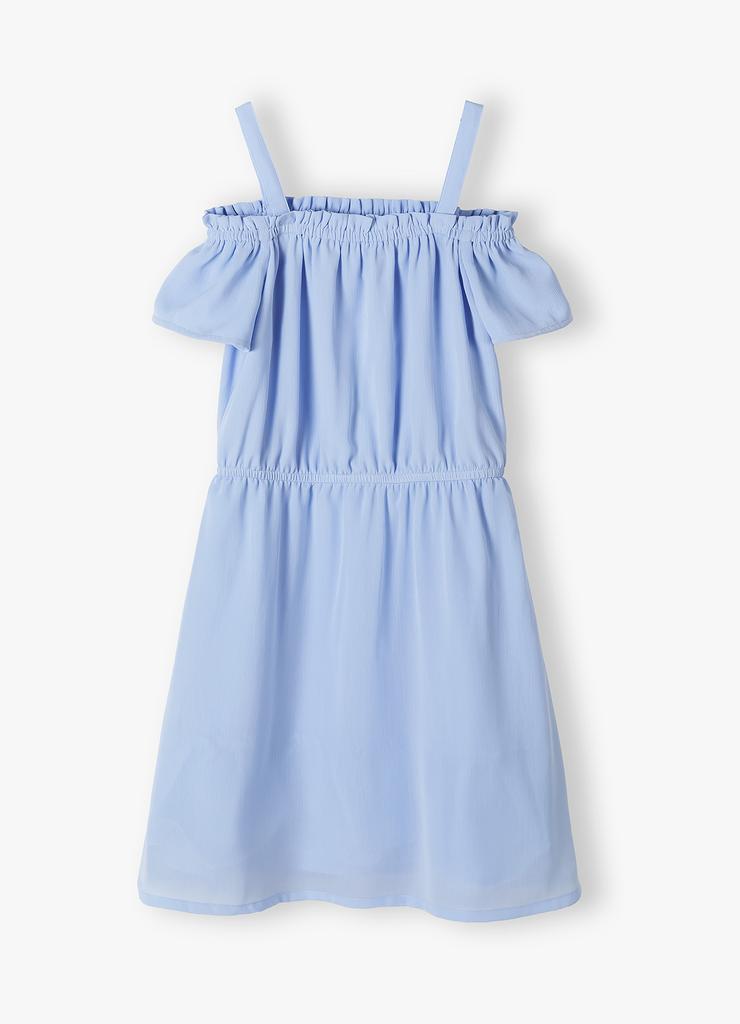 Niebieska sukienka hiszpanka dla dziewczynki