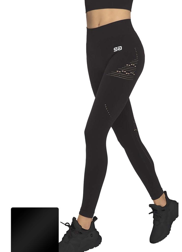 Czarne legginsy sportowe damskie Gatta