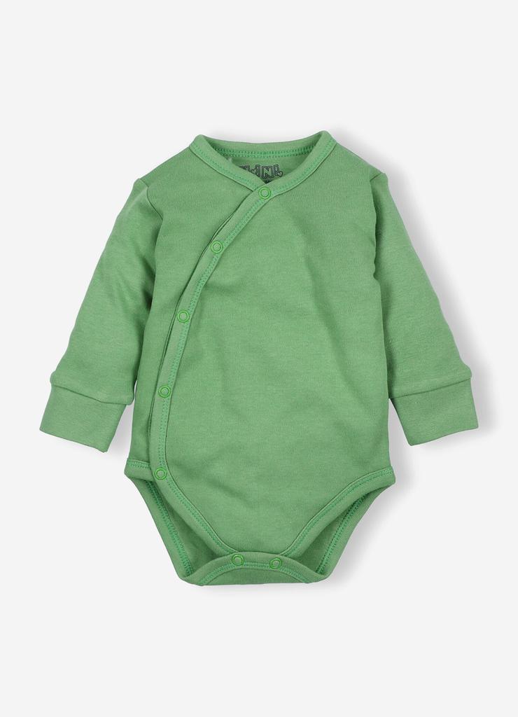 Body niemowlęce z bawełny organicznej - zielone