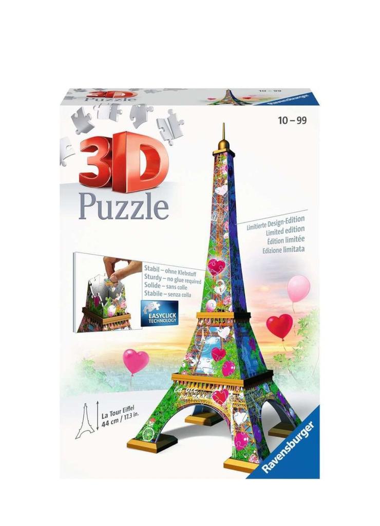Puzzle 3D Wieza Eiffla Love Edition - 216 elementów