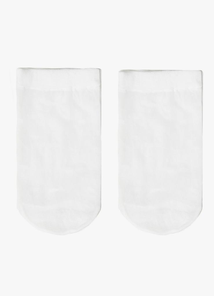 Białe cienkie skarpetki dla dziewczynki 2pak - 5.10.15.