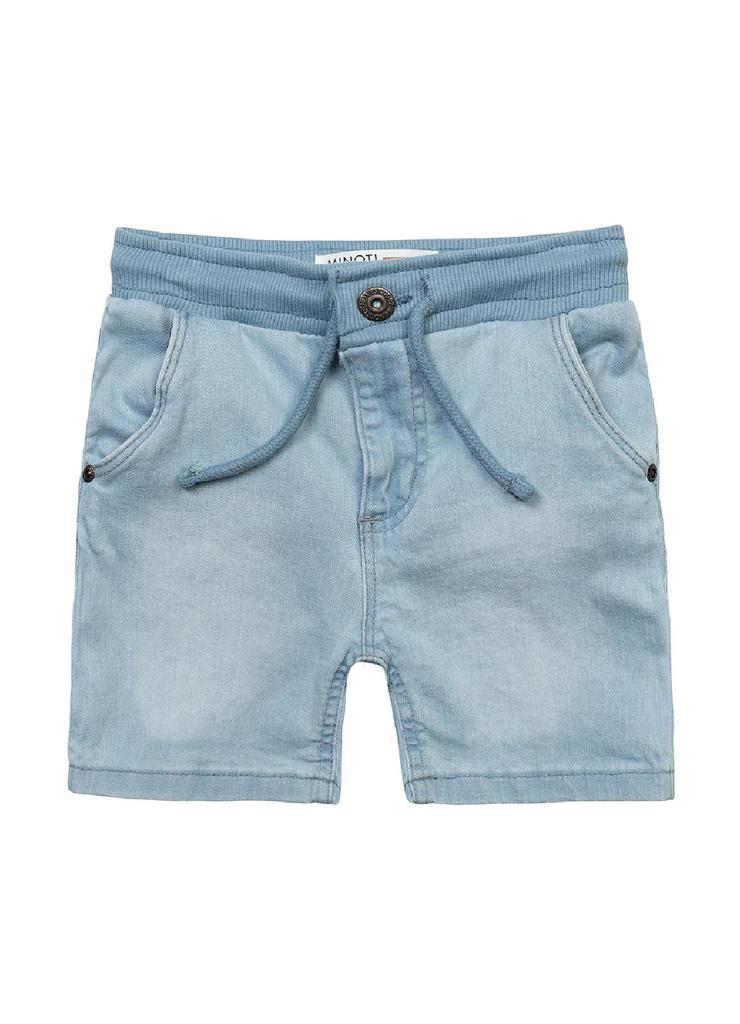Szorty jeansowe ze ściągaczem w pasie oraz kieszeniami dla chłopca