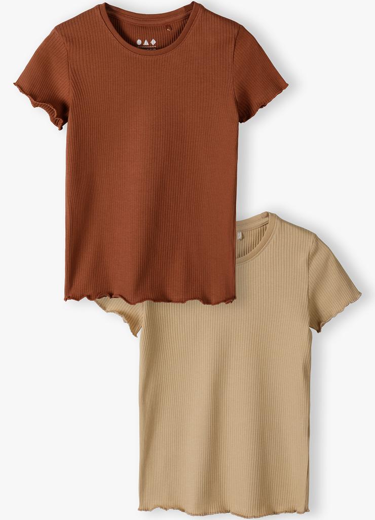 T-shirty dziewczęce w prążki 2pak - Limited Edition