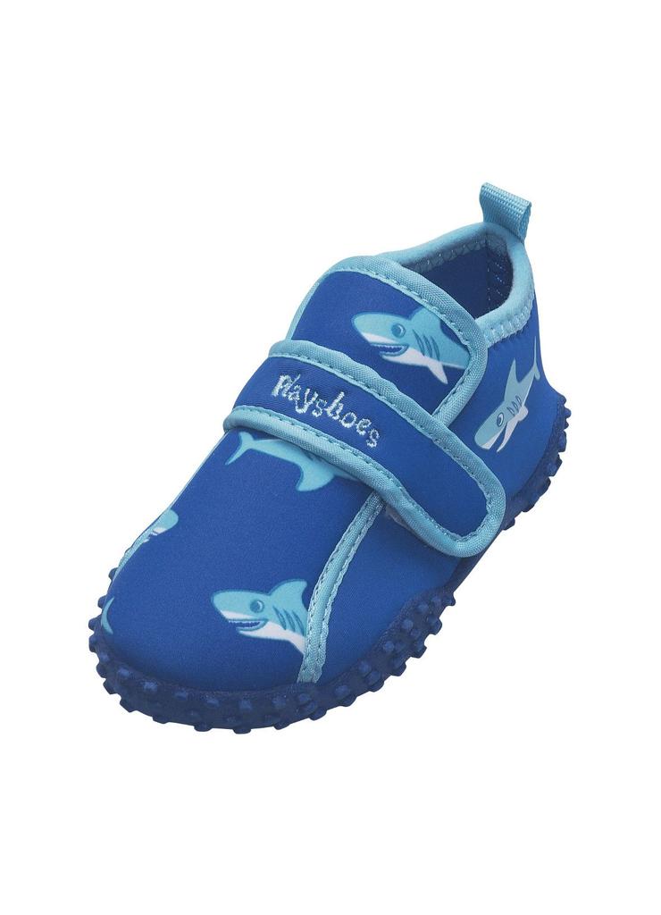 Buty kąpielowe z filtrem UV- niebieskie w rekiny
