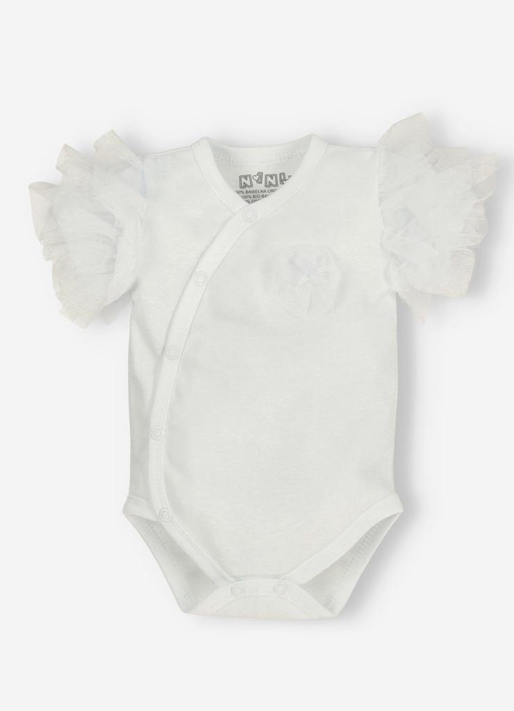 Body niemowlęce z bawełny organicznej dla dziewczynki