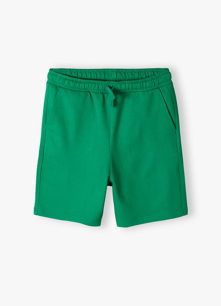 Zielone krótkie spodenki dla chłopca - Lincoln&Sharks