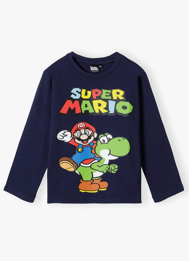 Bluzka bawełniana chłopięca Super Mario