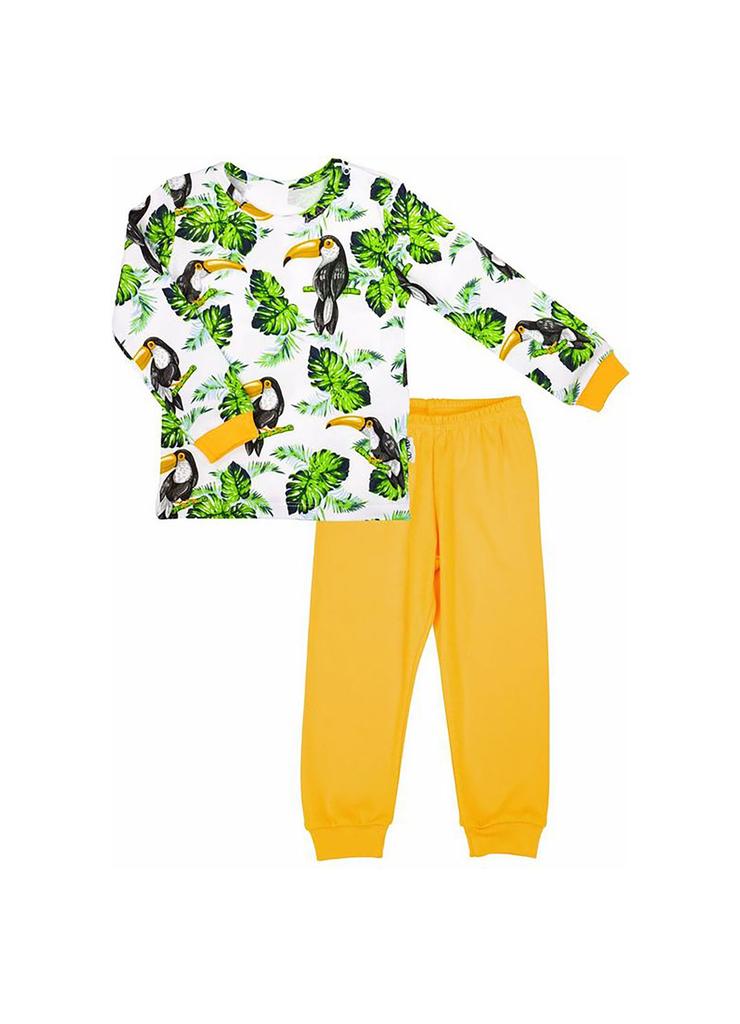 Bawełniana piżamka w tropikalny wzór TUKAN
