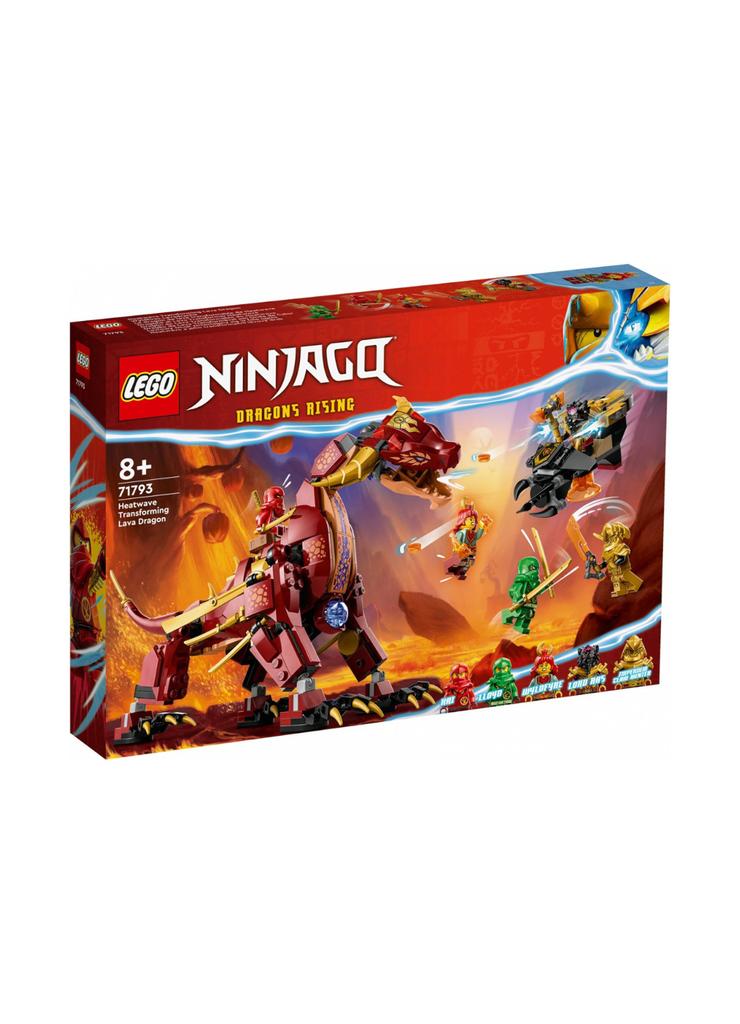 Klocki LEGO Ninjago 71793 Lawowy smok zmieniający się w falę ognia - 479 elementów, wiek 8 +