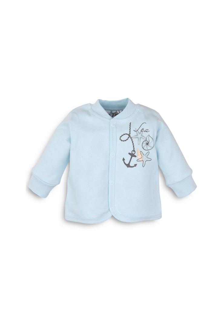 Bawełniana bluza niemowlęca - niebieska
