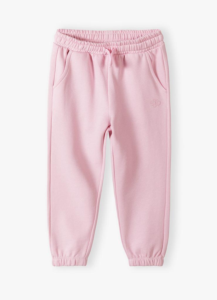 Różowe spodnie dresowe dla małej dziewczynki - Limited Edition