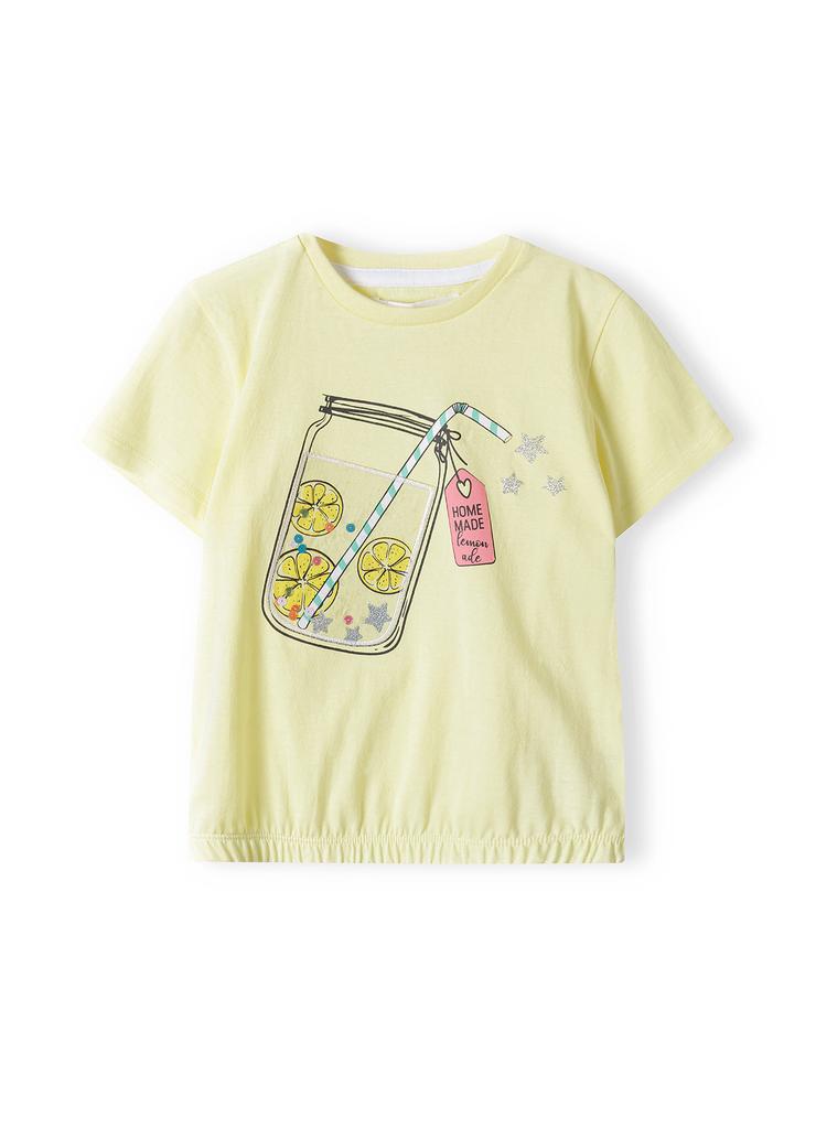 Żółta bluzka bawełniana dla niemowlaka - Lemoniada