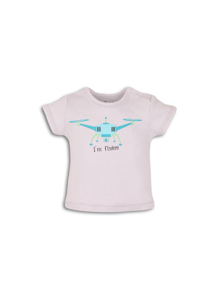 Bawełniany t-shirt niemowlęcy z nadrukiem