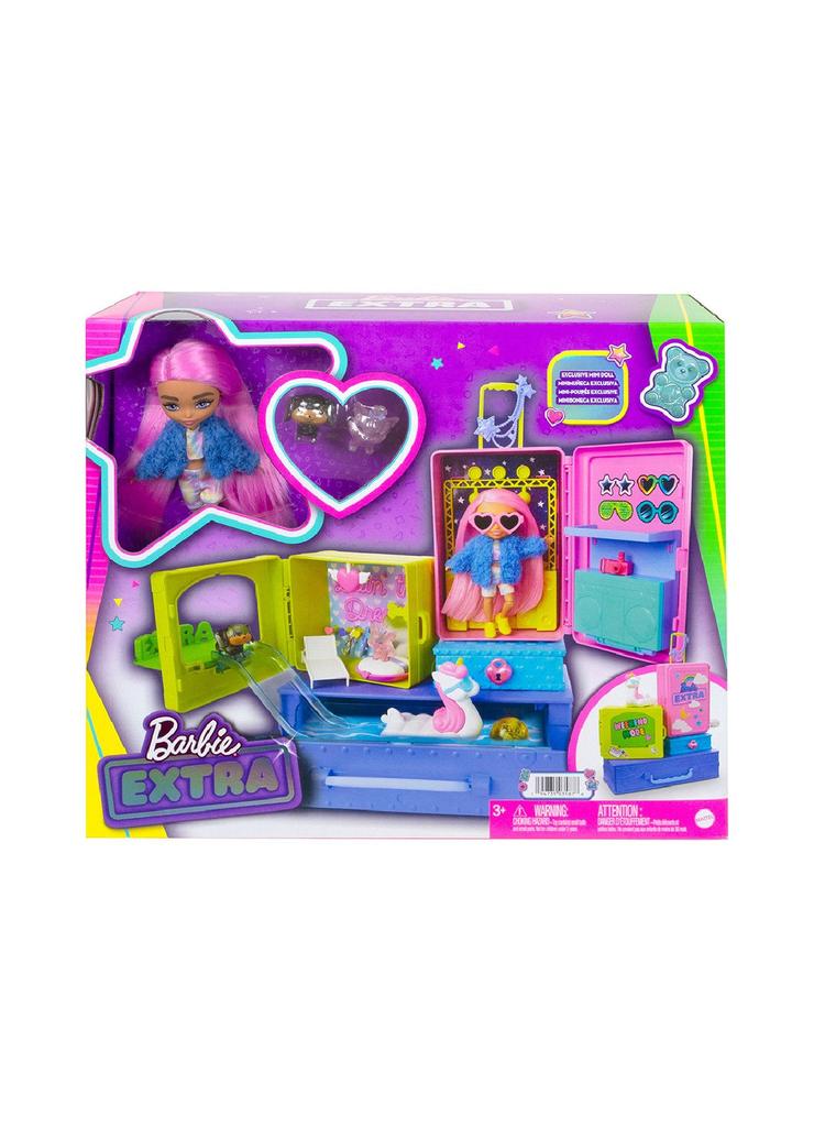 Barbie Extra Zestaw + Mała lalka + zwierzątka 3+