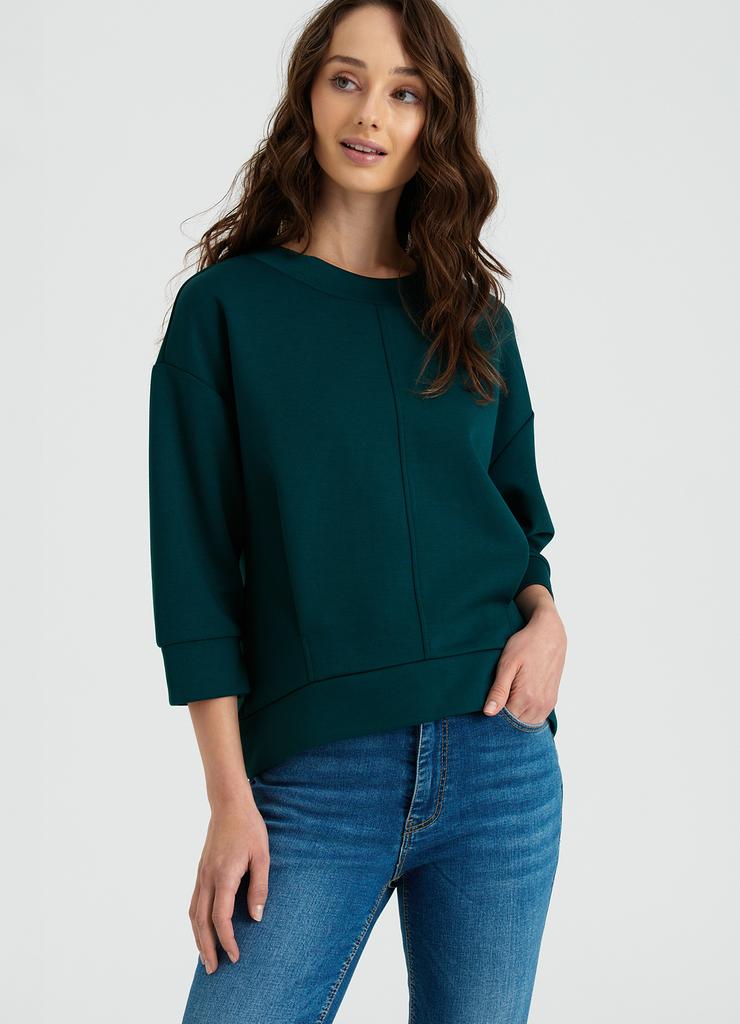 Bluza damska nierozpinana zielona