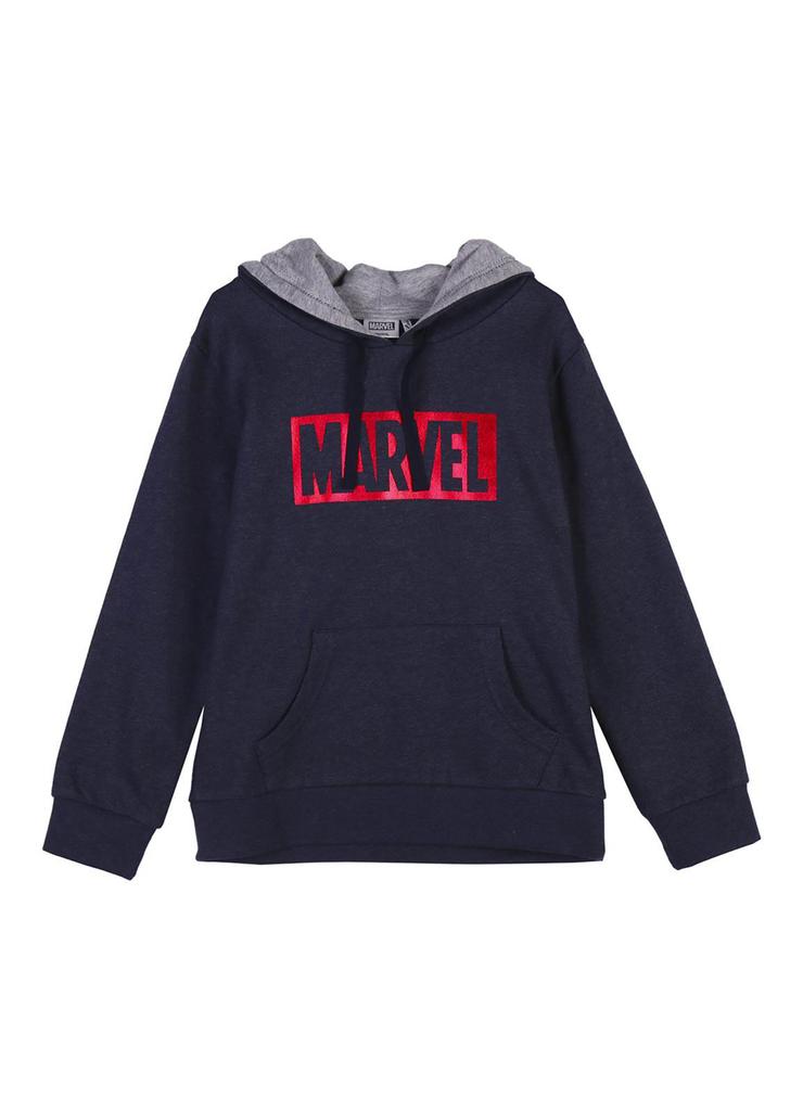 Bluza dresowa czarna z kapturem - Marvel