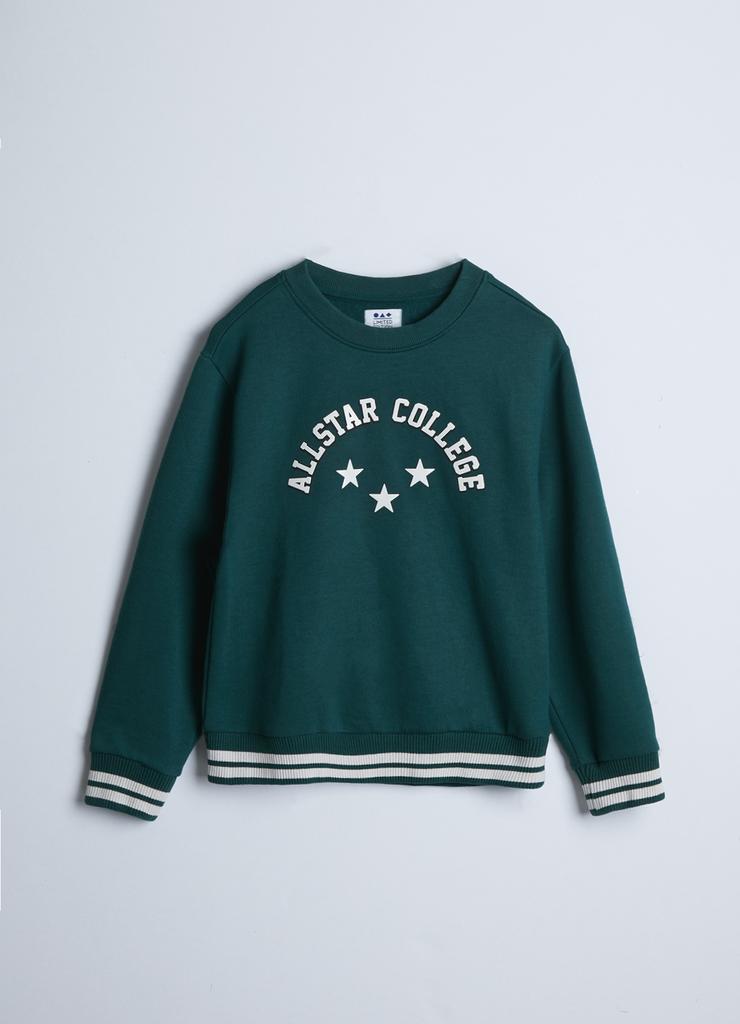 Bluza dresowa ALLSTAR COLLEGE - zielona - unisex - Limited Edition