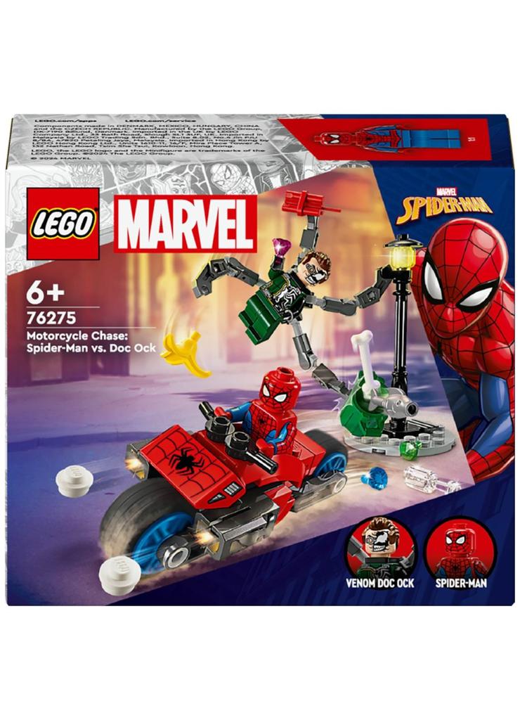 LEGO Klocki Marvel 76275 Pościg na motocyklu: Spider-Man vs. Doc Ock