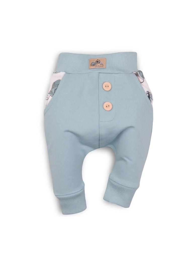 Dresowe spodnie niemowlęce - niebieskie