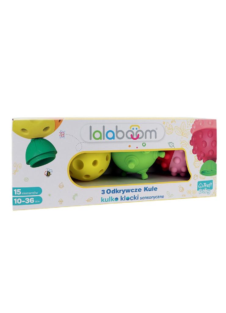 Zabawka sensoryczna Lalaboom - 3 Odkrywcze Kule