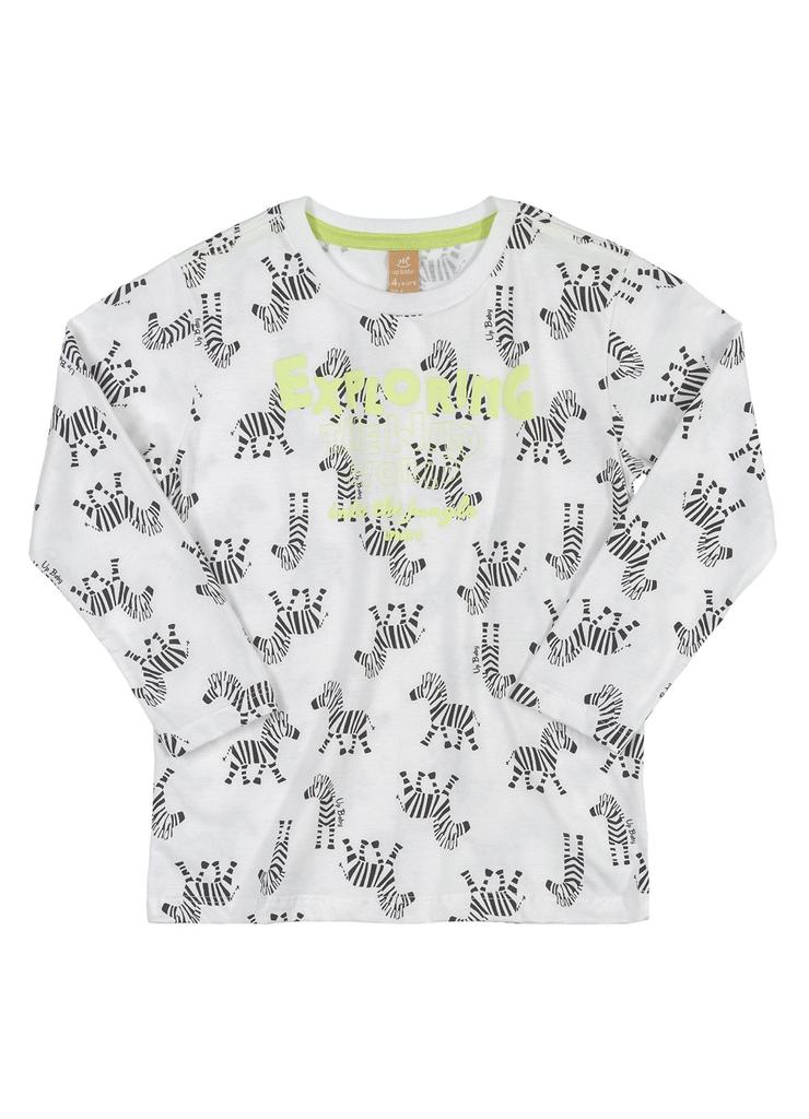 Bawełniana bluzka dla chłopca w zebry
