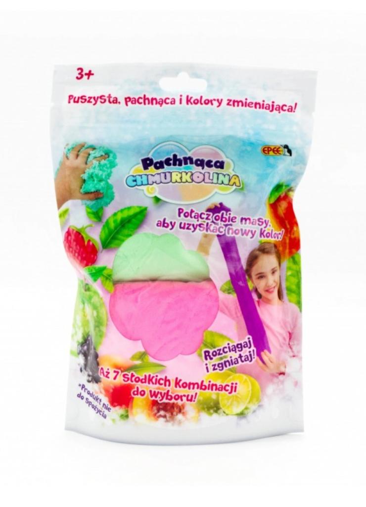 Masa plastyczna Pachnąca Chmurkolina 1 pack, seria 4, Mix kolorów (2x30g) Różowy+zielony (malina)