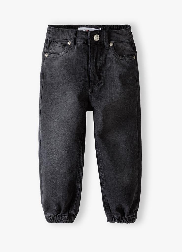 Spodnie jeansowe typu joggery dziewczęce - czarne